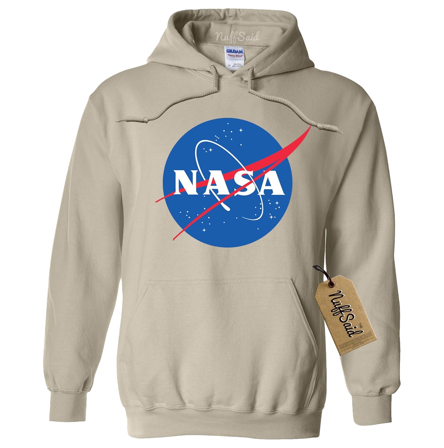 nuffsaid nasa meatball 徽标蠕虫连帽运动衫套头衫 - 中性连帽衫